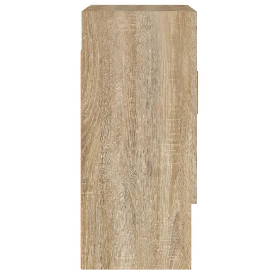 Wandkast 60X31X70 Cm Bewerkt Hout Sonoma Eikenkleurig