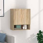 Wandkast 60x31x70 cm bewerkt hout sonoma eiken
