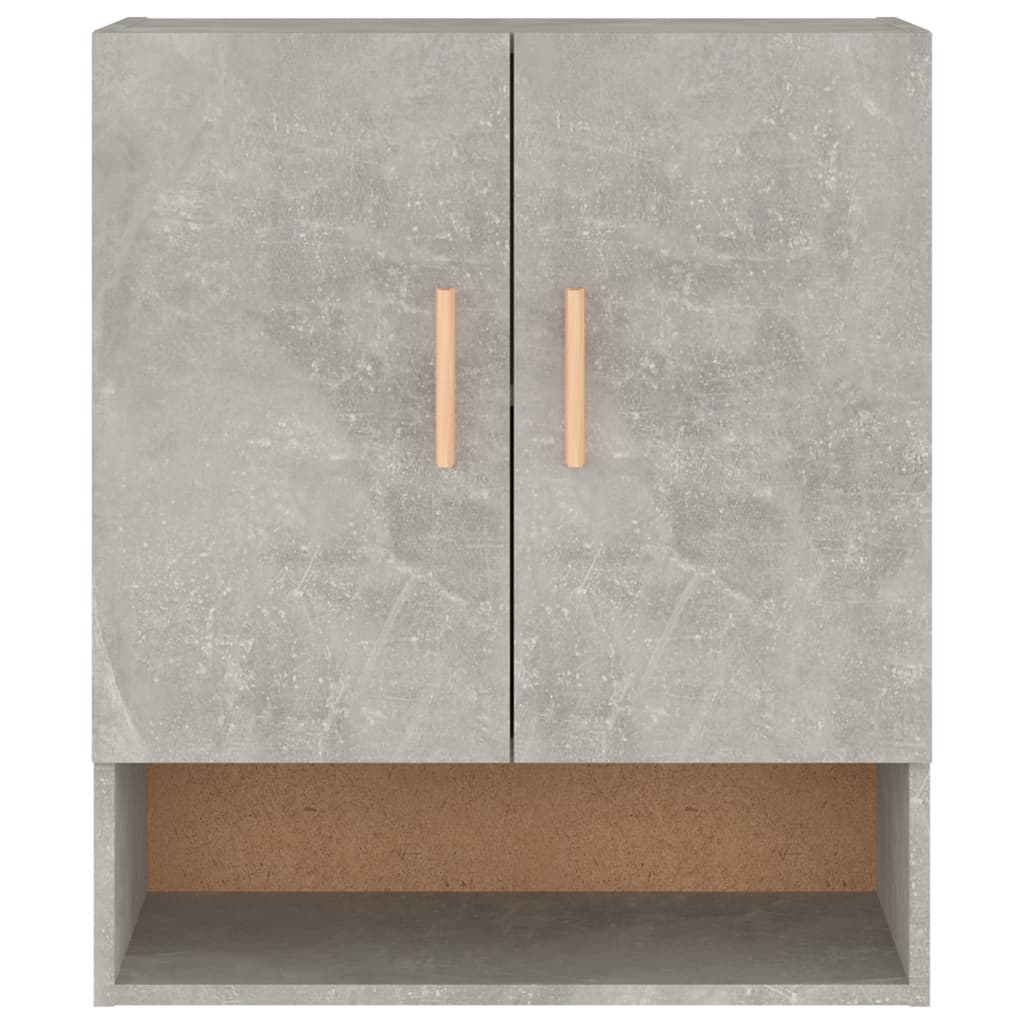 Wandkast 60X31X70 Cm Bewerkt Hout Betongrijs