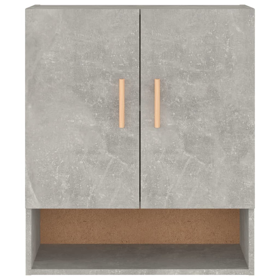 Wandkast 60X31X70 Cm Bewerkt Hout Betongrijs
