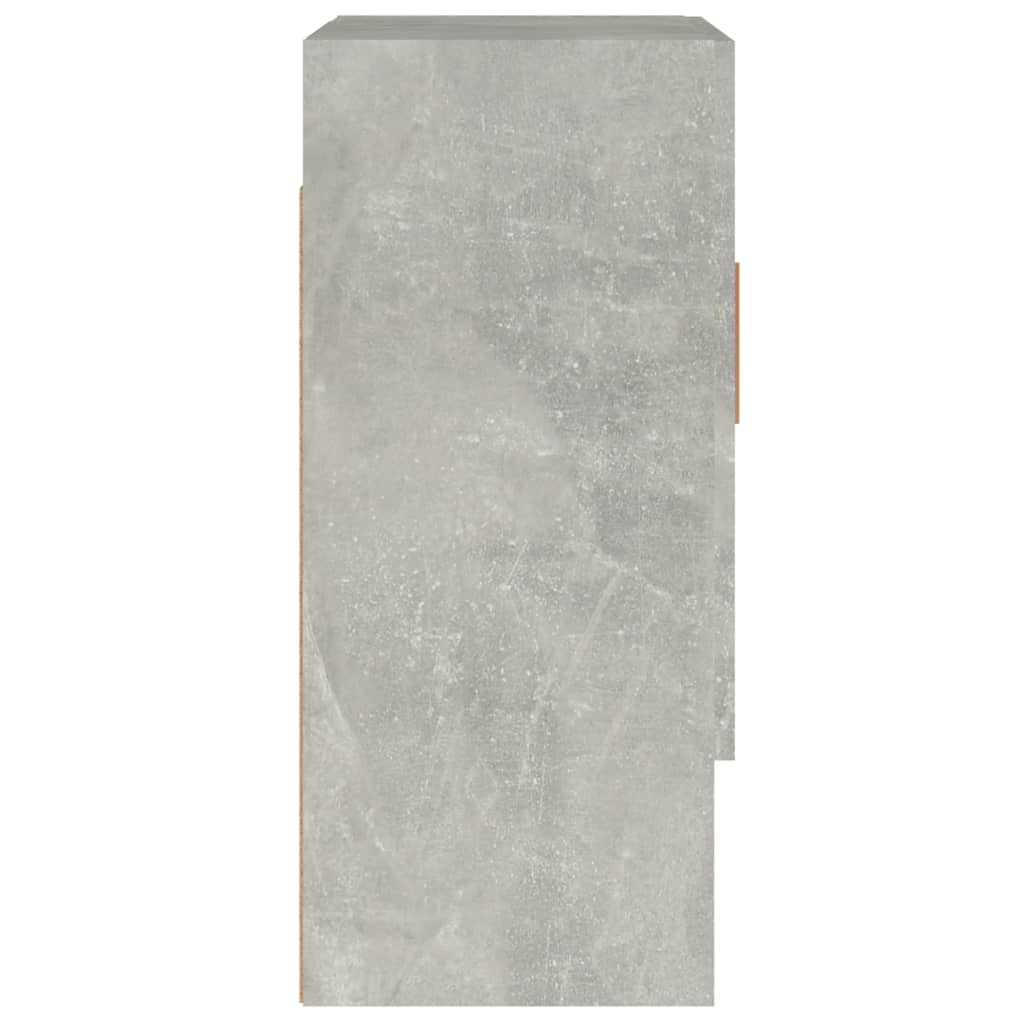 Wandkast 60X31X70 Cm Bewerkt Hout Betongrijs