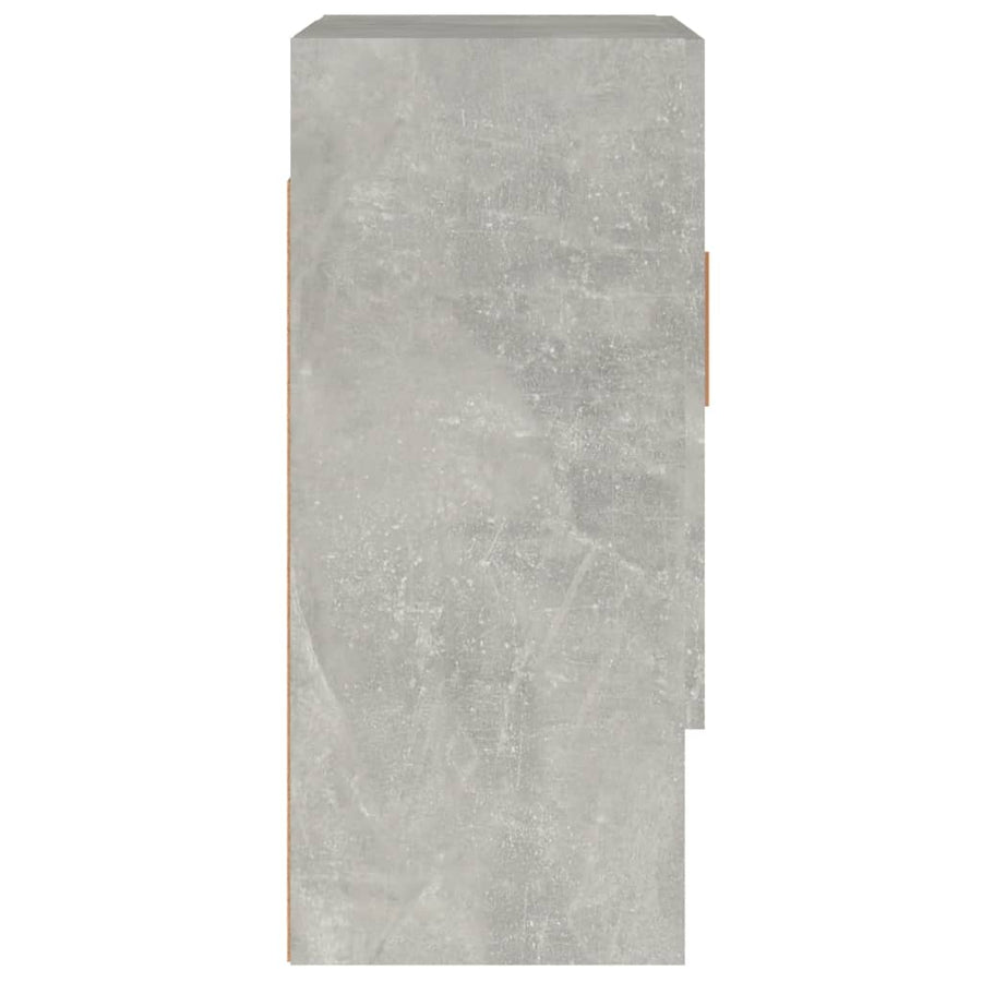 Wandkast 60X31X70 Cm Bewerkt Hout Betongrijs