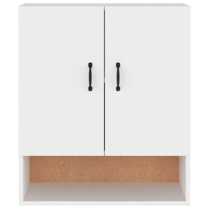 Wandkast 60X31X70 Cm Bewerkt Hout Wit