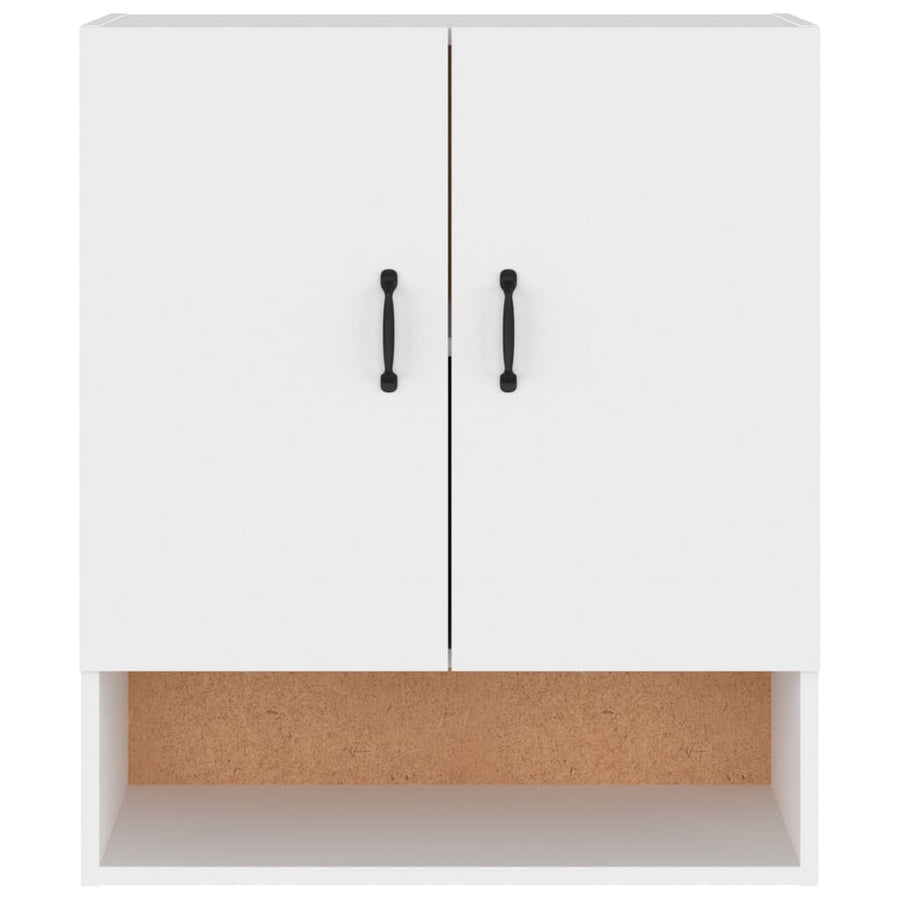 Wandkast 60X31X70 Cm Bewerkt Hout Wit