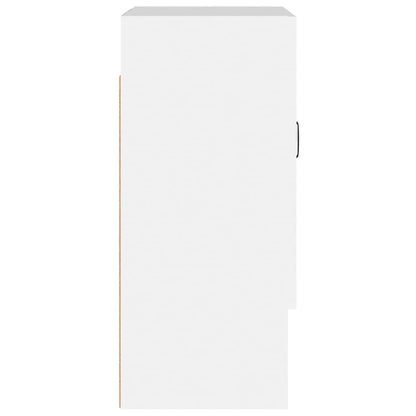 Wandkast 60X31X70 Cm Bewerkt Hout Wit