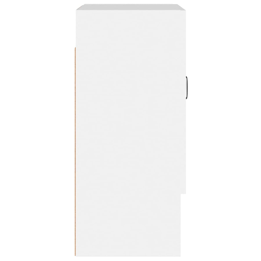 Wandkast 60X31X70 Cm Bewerkt Hout Wit
