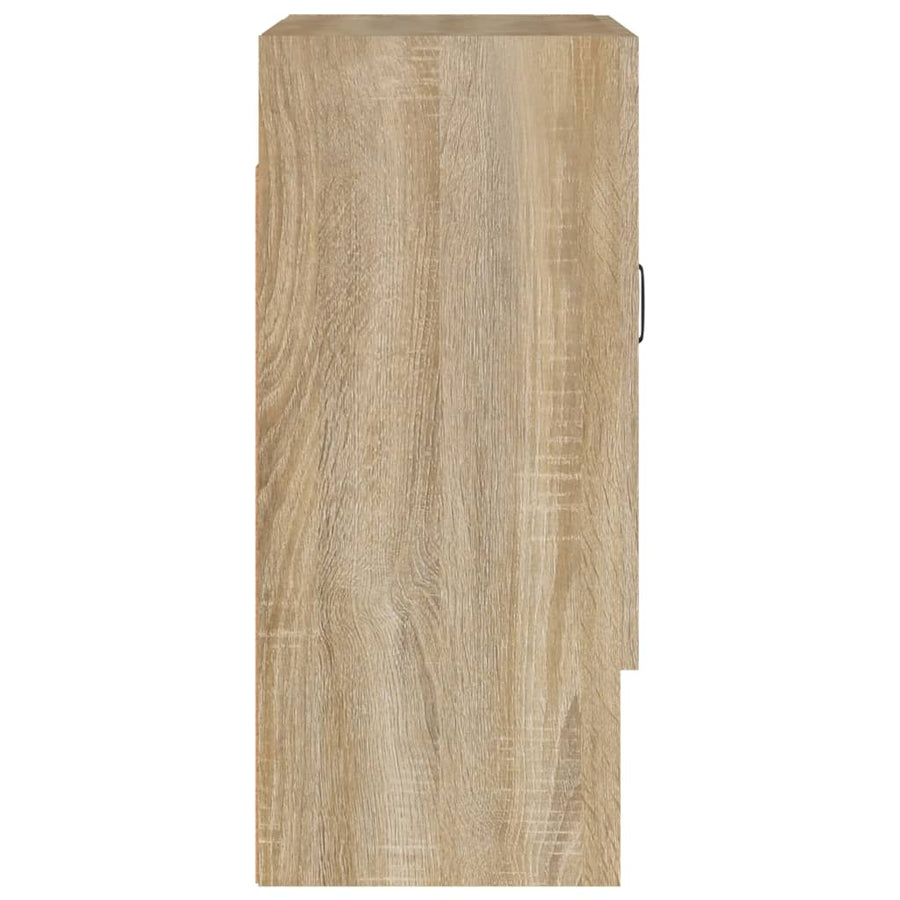 Wandkast 60X31X70 Cm Bewerkt Hout Sonoma Eikenkleurig