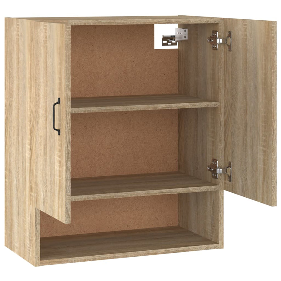 Wandkast 60X31X70 Cm Bewerkt Hout Sonoma Eikenkleurig