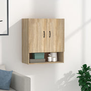Wandkast 60x31x70 cm bewerkt hout sonoma eiken