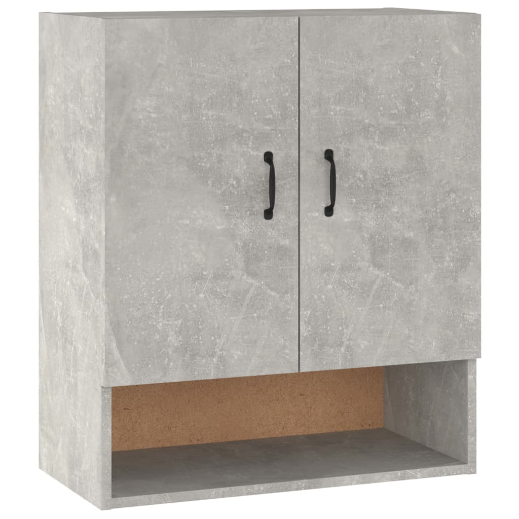 Wandkast 60X31X70 Cm Bewerkt Hout Betongrijs