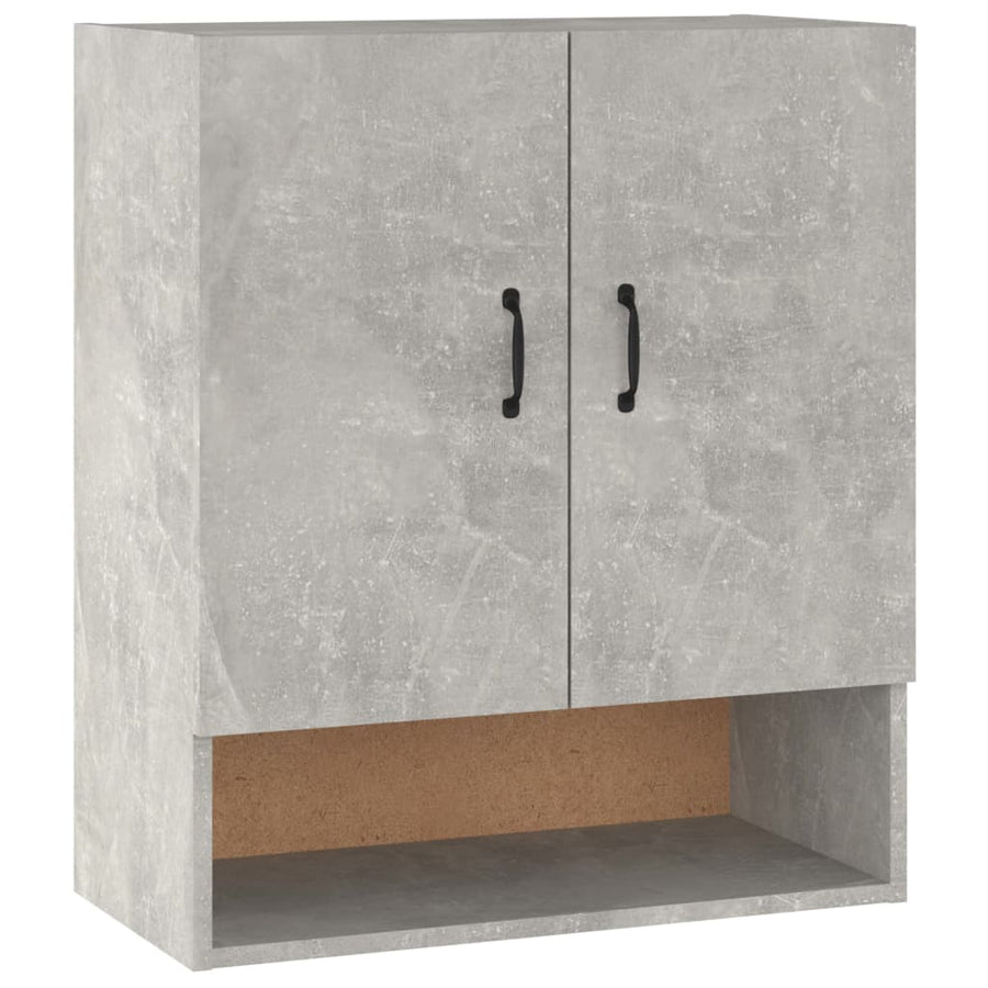 Wandkast 60X31X70 Cm Bewerkt Hout Betongrijs