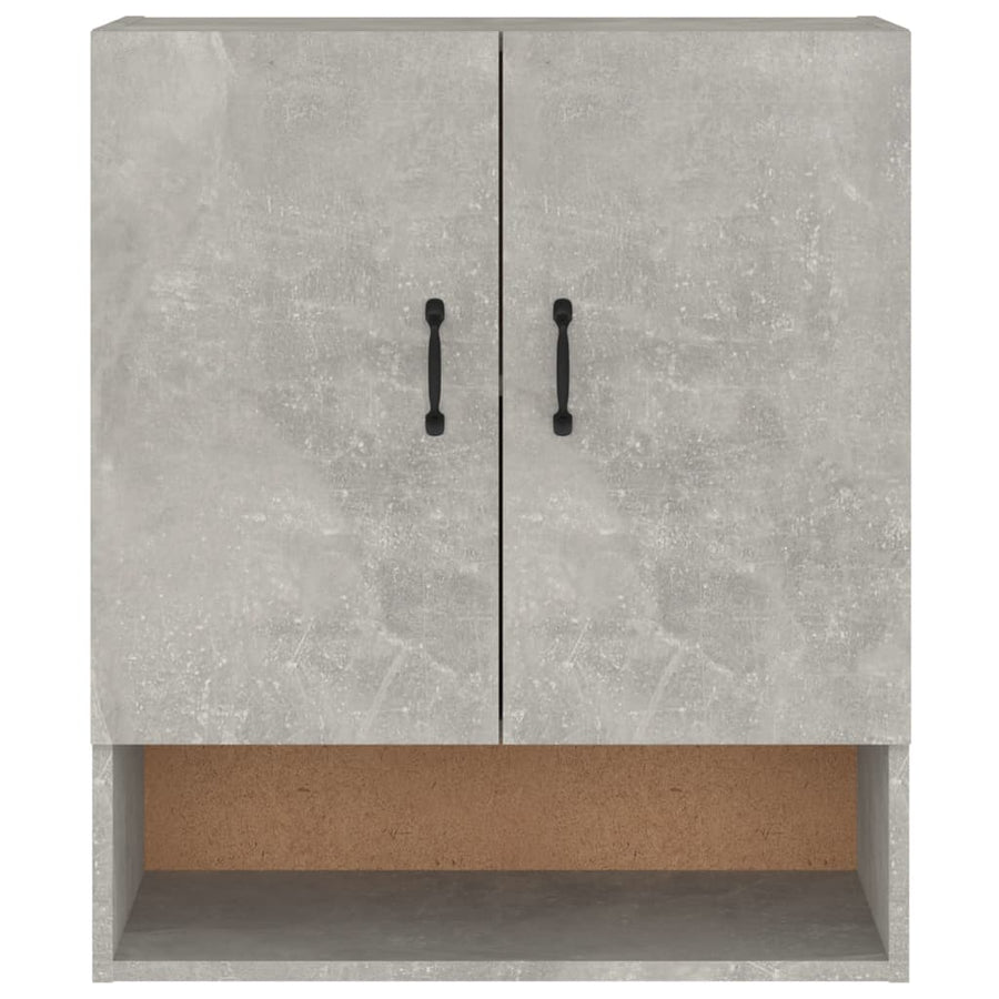 Wandkast 60X31X70 Cm Bewerkt Hout Betongrijs