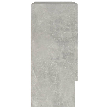 Wandkast 60X31X70 Cm Bewerkt Hout Betongrijs