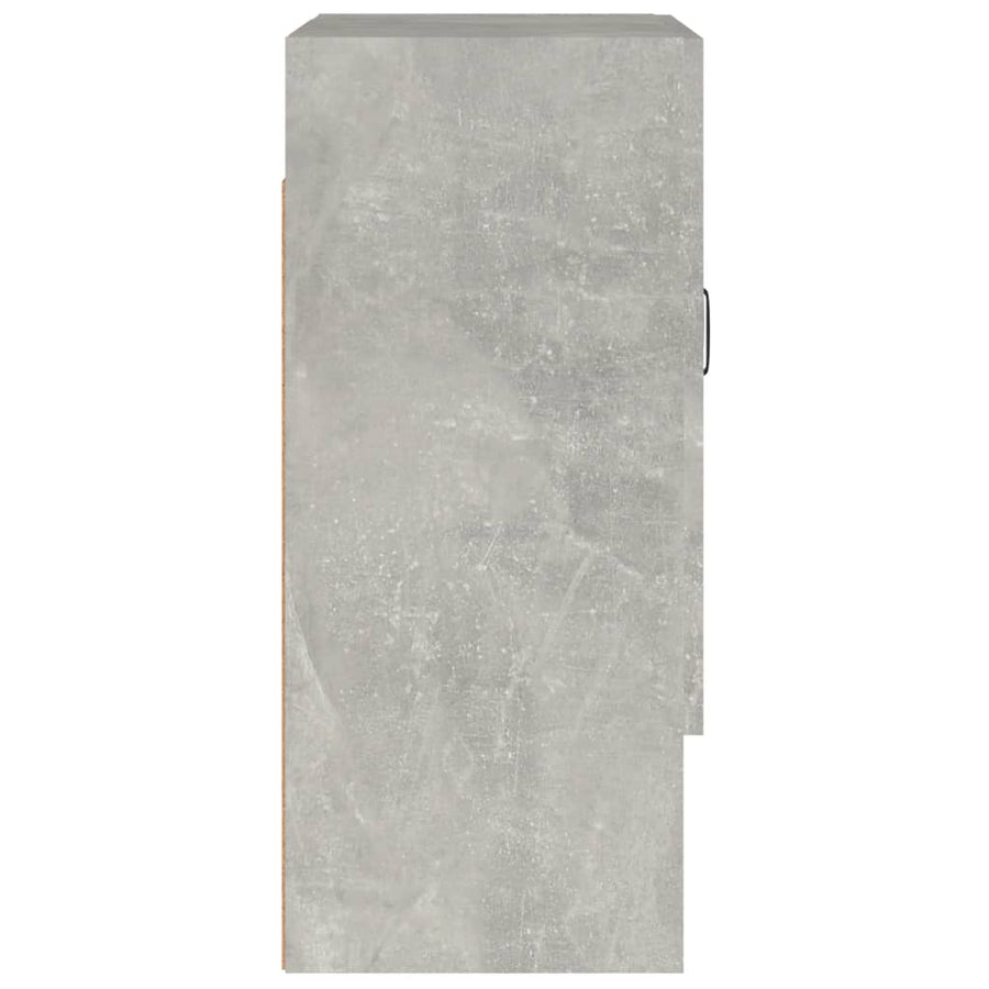 Wandkast 60X31X70 Cm Bewerkt Hout Betongrijs