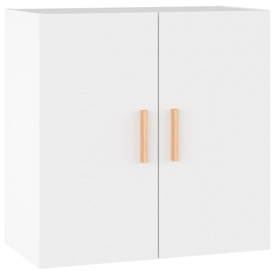 Wandkast 60X30X60 Cm Bewerkt Hout Wit