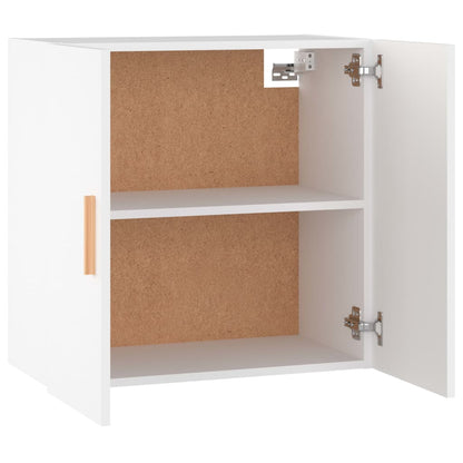 Wandkast 60X30X60 Cm Bewerkt Hout Wit