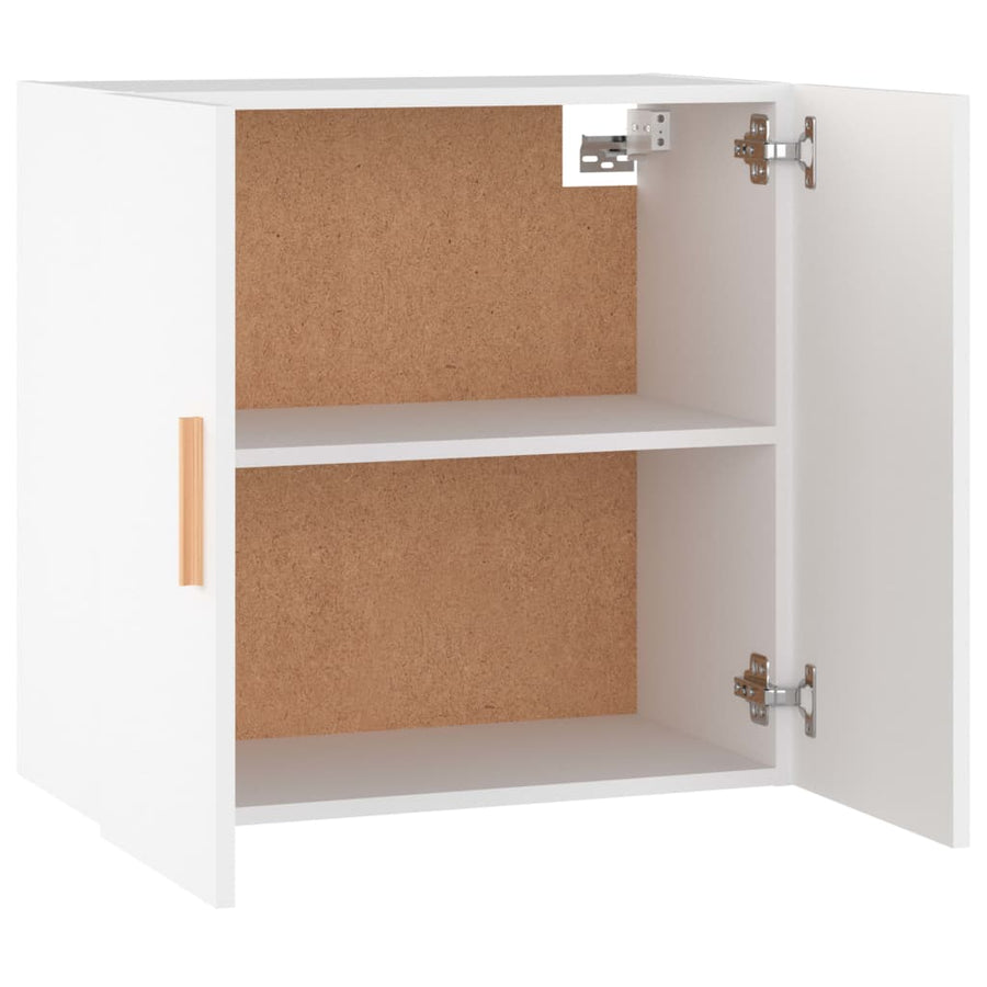 Wandkast 60X30X60 Cm Bewerkt Hout Wit