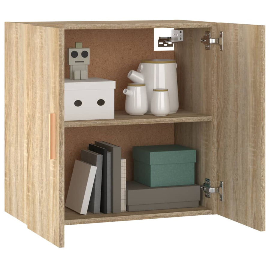 Wandkast 60X30X60 Cm Bewerkt Hout Sonoma Eikenkleurig