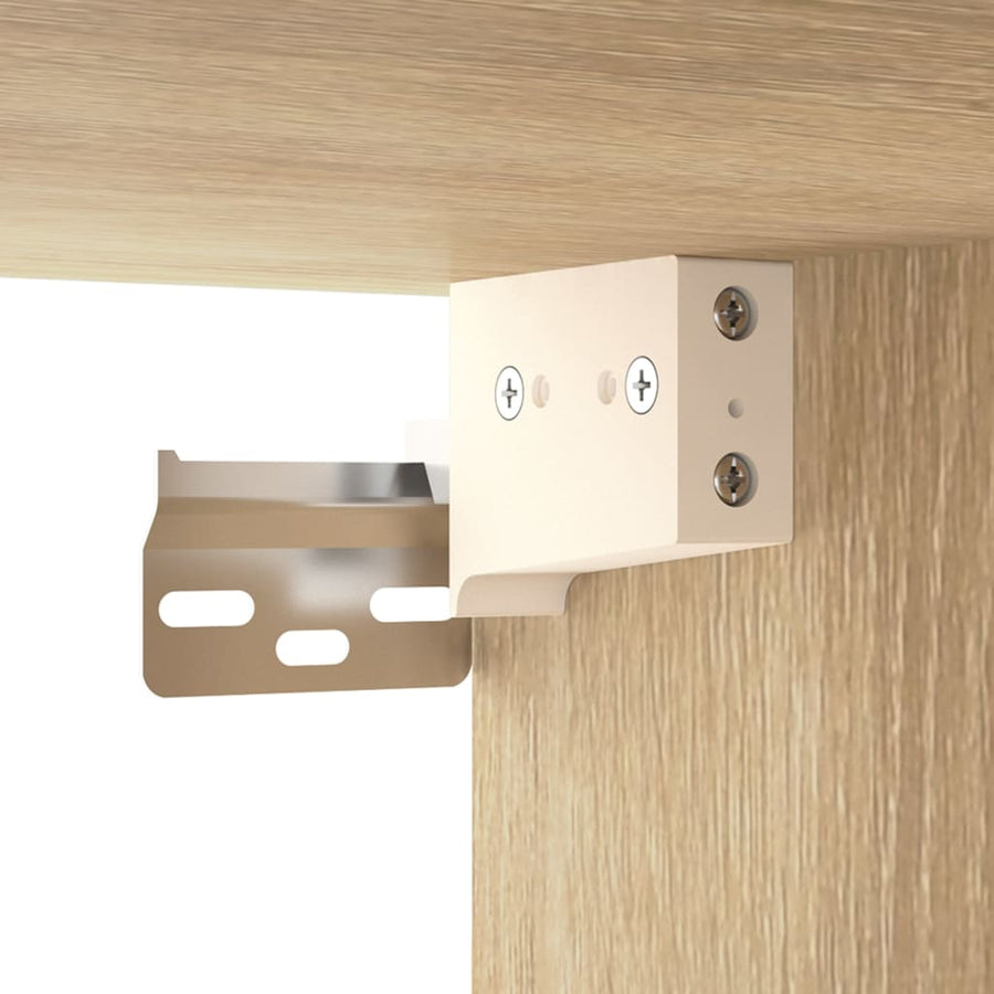 Wandkast 60X30X60 Cm Bewerkt Hout Sonoma Eikenkleurig