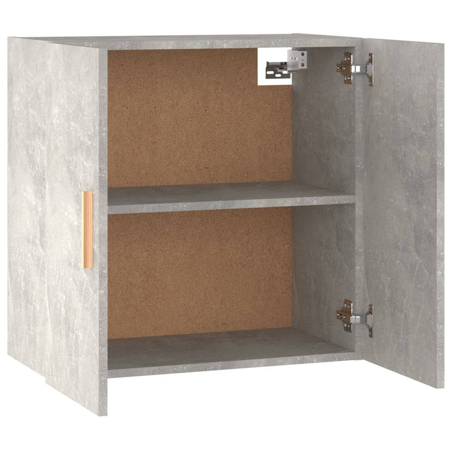 Wandkast 60X30X60 Cm Bewerkt Hout Betongrijs