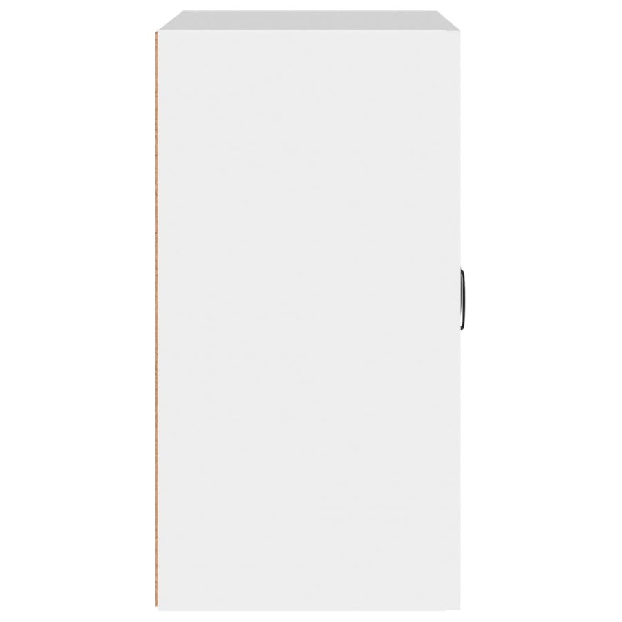 Wandkast 60X31X60 Cm Bewerkt Hout Wit