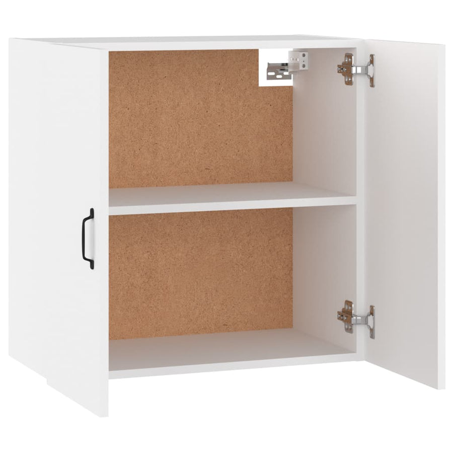 Wandkast 60X31X60 Cm Bewerkt Hout Wit
