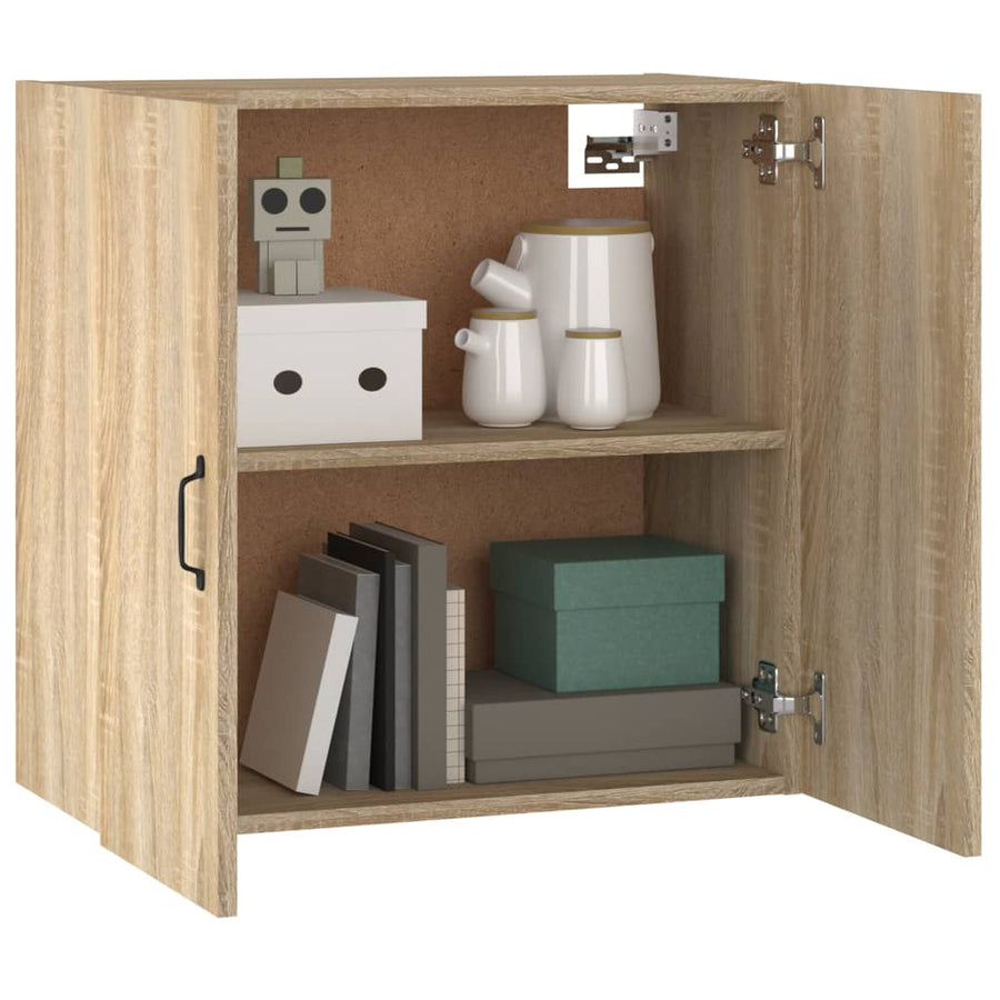 Hangkast 60x31x60 cm bewerkt hout sonoma eikenkleurig
