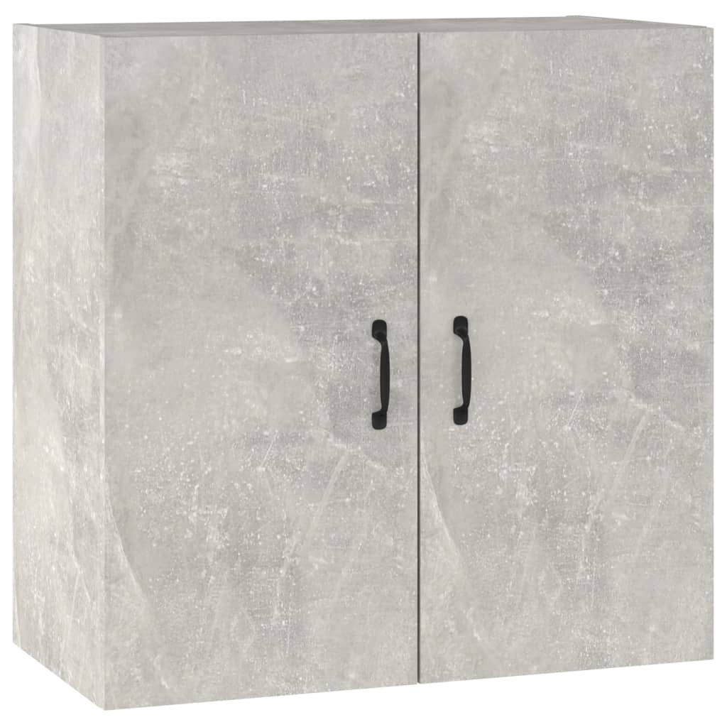 Wandkast 60X31X60 Cm Bewerkt Hout Betongrijs