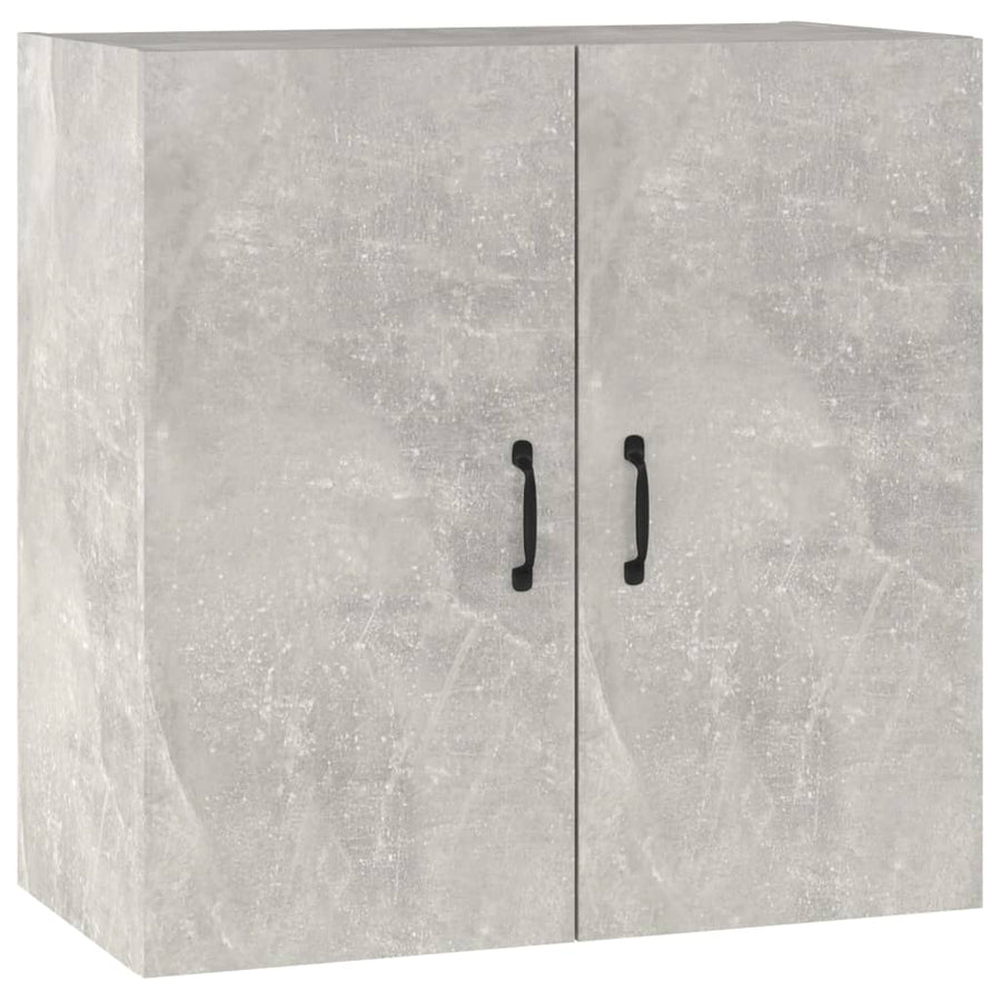 Wandkast 60X31X60 Cm Bewerkt Hout Betongrijs