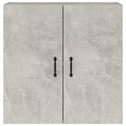 Wandkast 60X31X60 Cm Bewerkt Hout Betongrijs