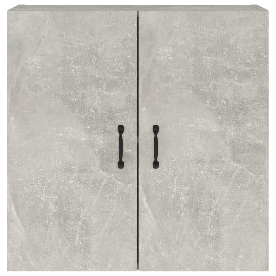 Wandkast 60X31X60 Cm Bewerkt Hout Betongrijs