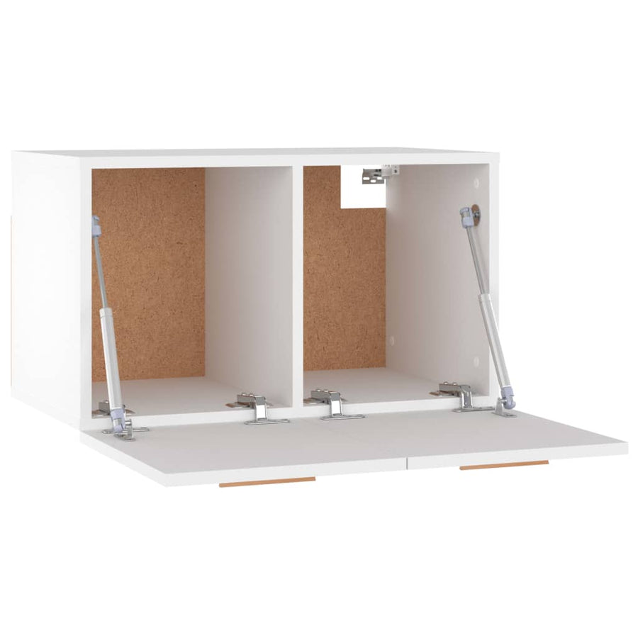 Wandkast 60X36,5X35 Cm Bewerkt Hout Wit