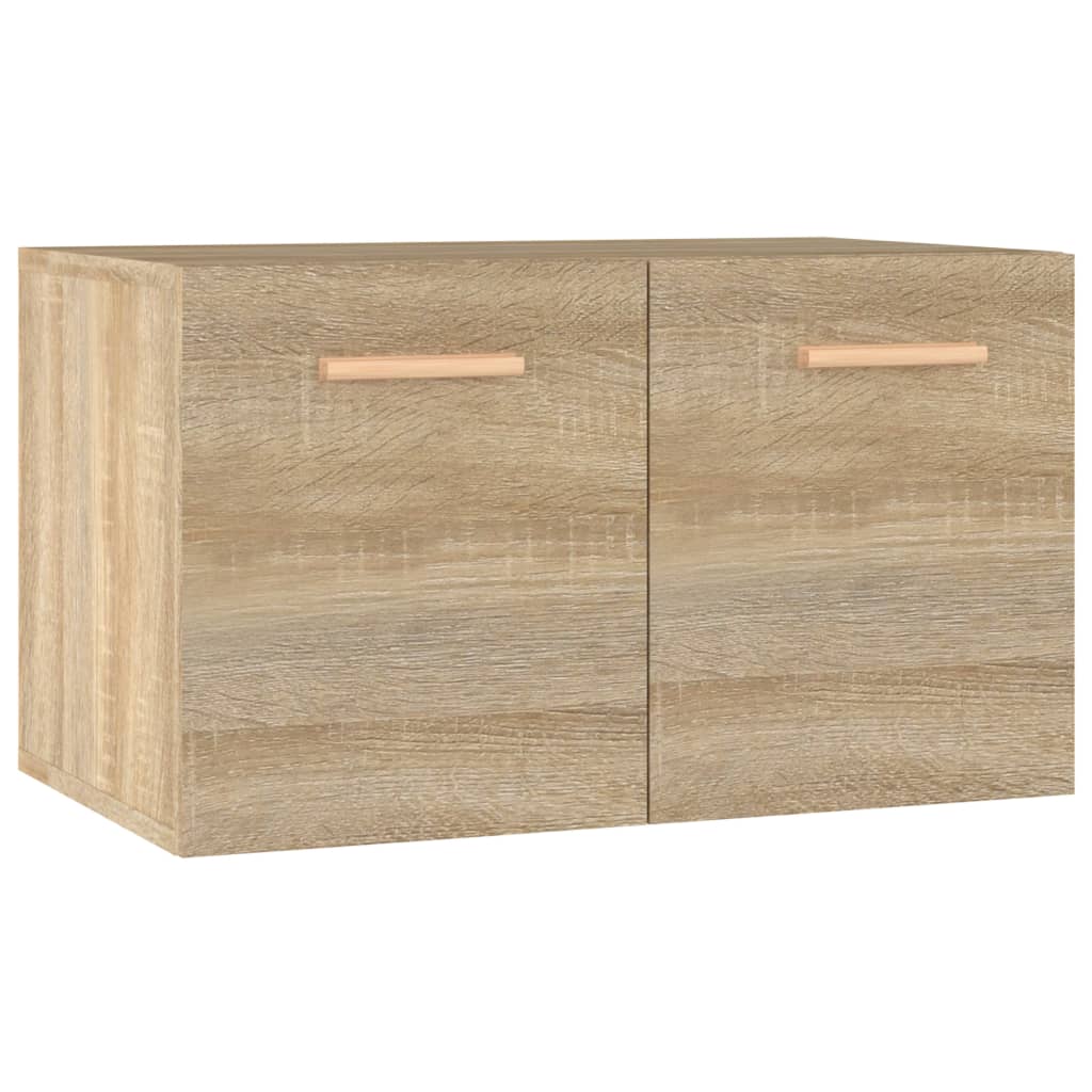Wandkast 60X36,5X35 Cm Bewerkt Hout Kleurig Sonoma eiken