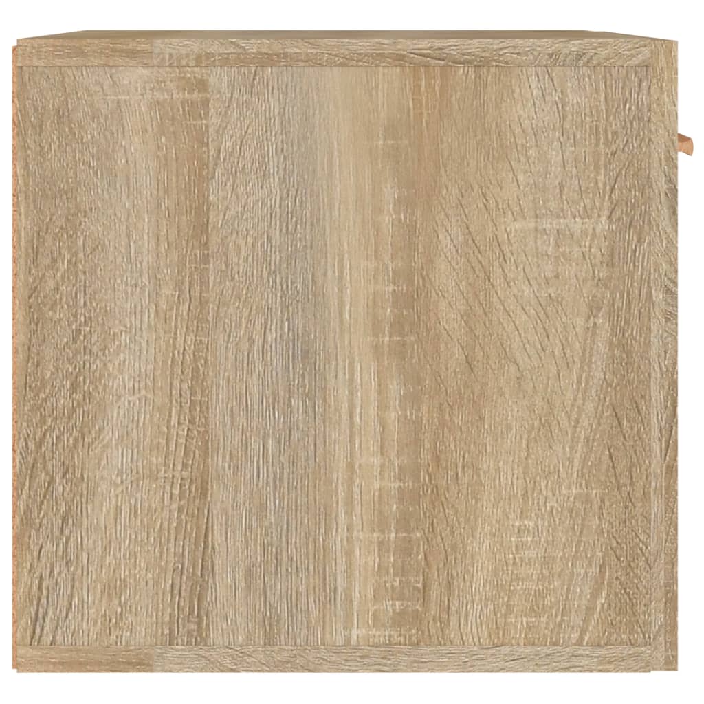 Wandkast 60X36,5X35 Cm Bewerkt Hout Kleurig Sonoma eiken