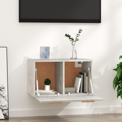 Wandkast 60x36,5x35 cm bewerkt hout betongrijs