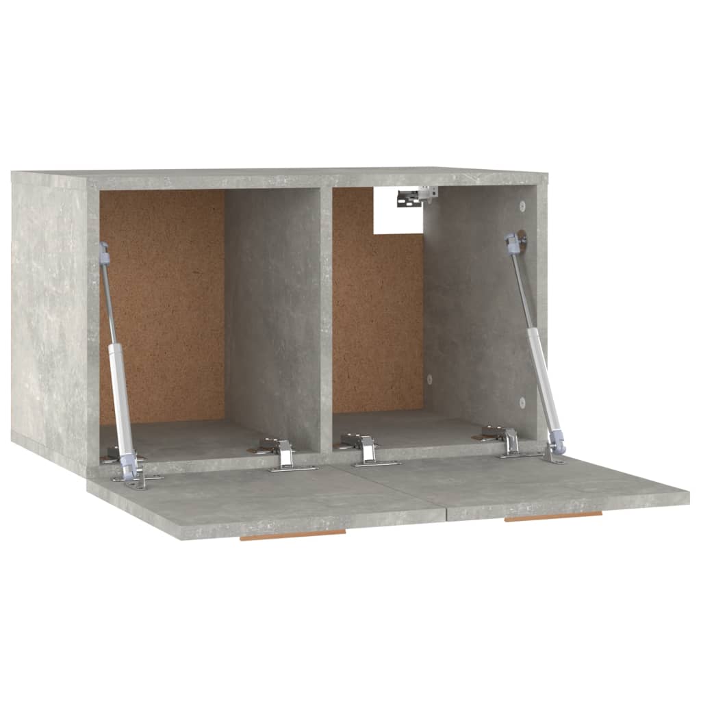 Wandkast 60x36,5x35 cm bewerkt hout betongrijs