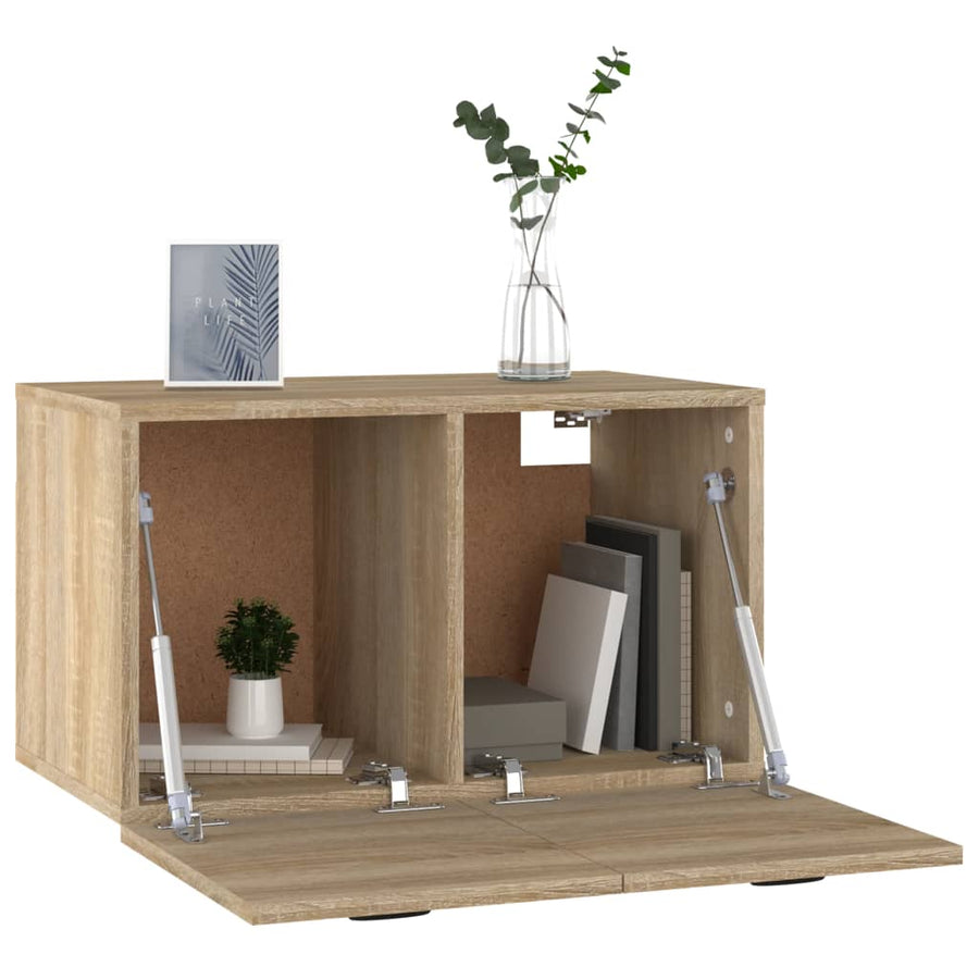 Wandkast 60x36,5x35 cm bewerkt hout sonoma eikenkleurig