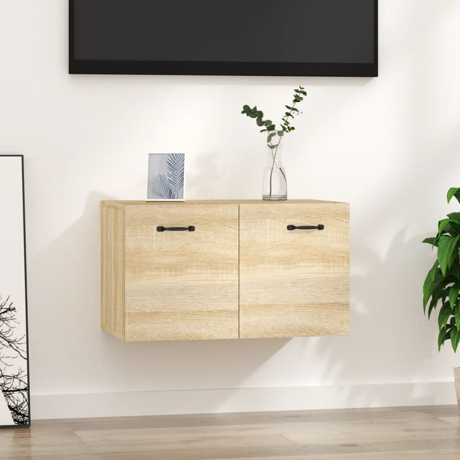 Wandkast 60x36,5x35 cm bewerkt hout sonoma eikenkleurig