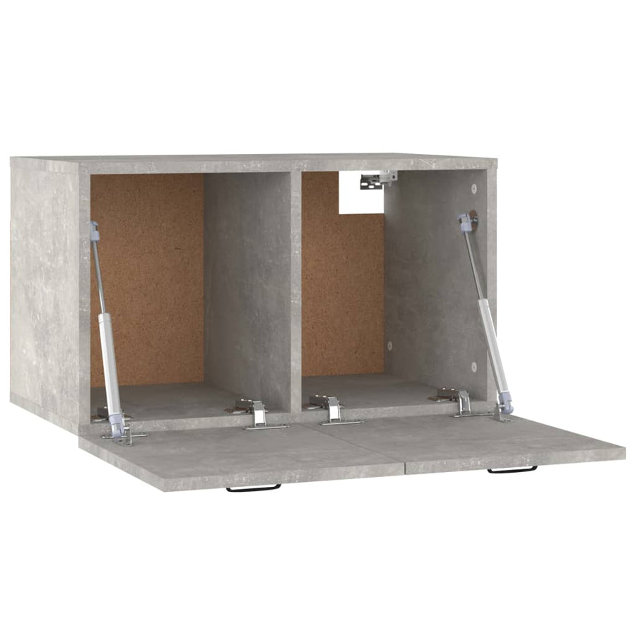 Wandkast 60x36,5x35 cm bewerkt hout betongrijs