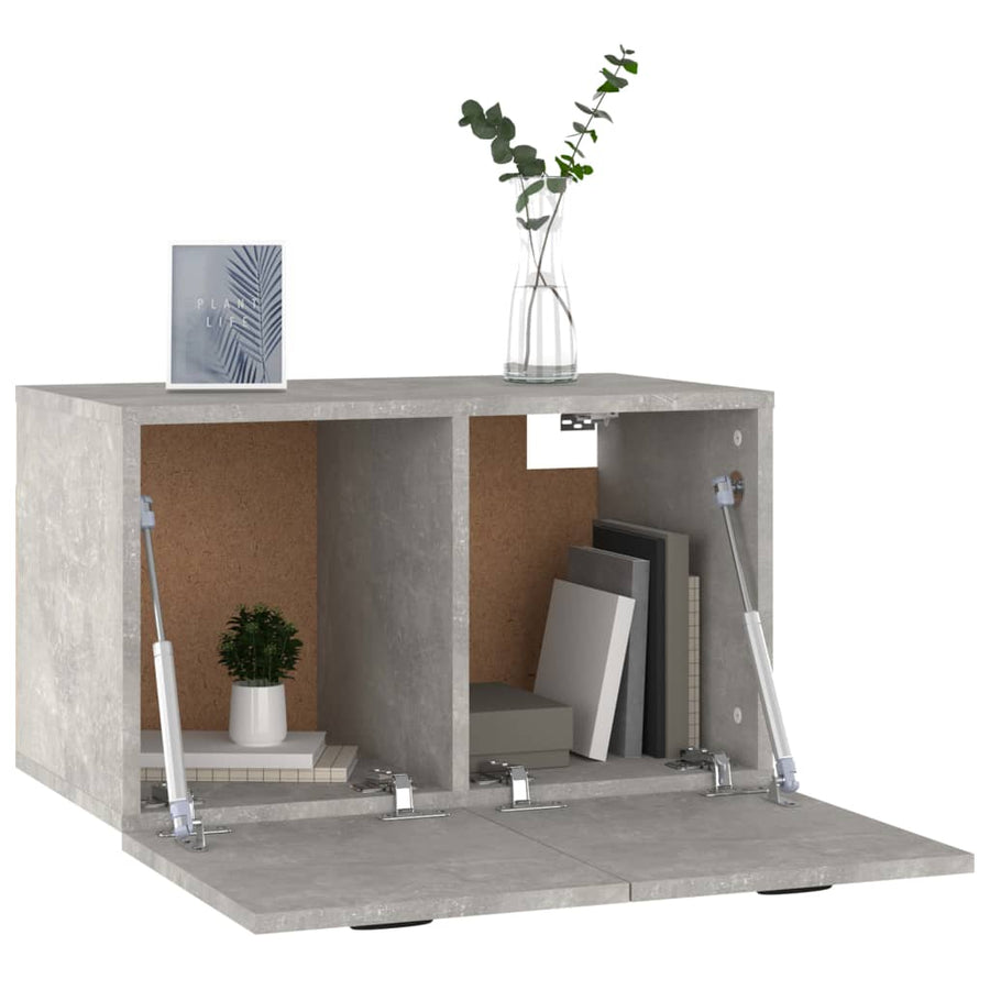 Wandkast 60x36,5x35 cm bewerkt hout betongrijs