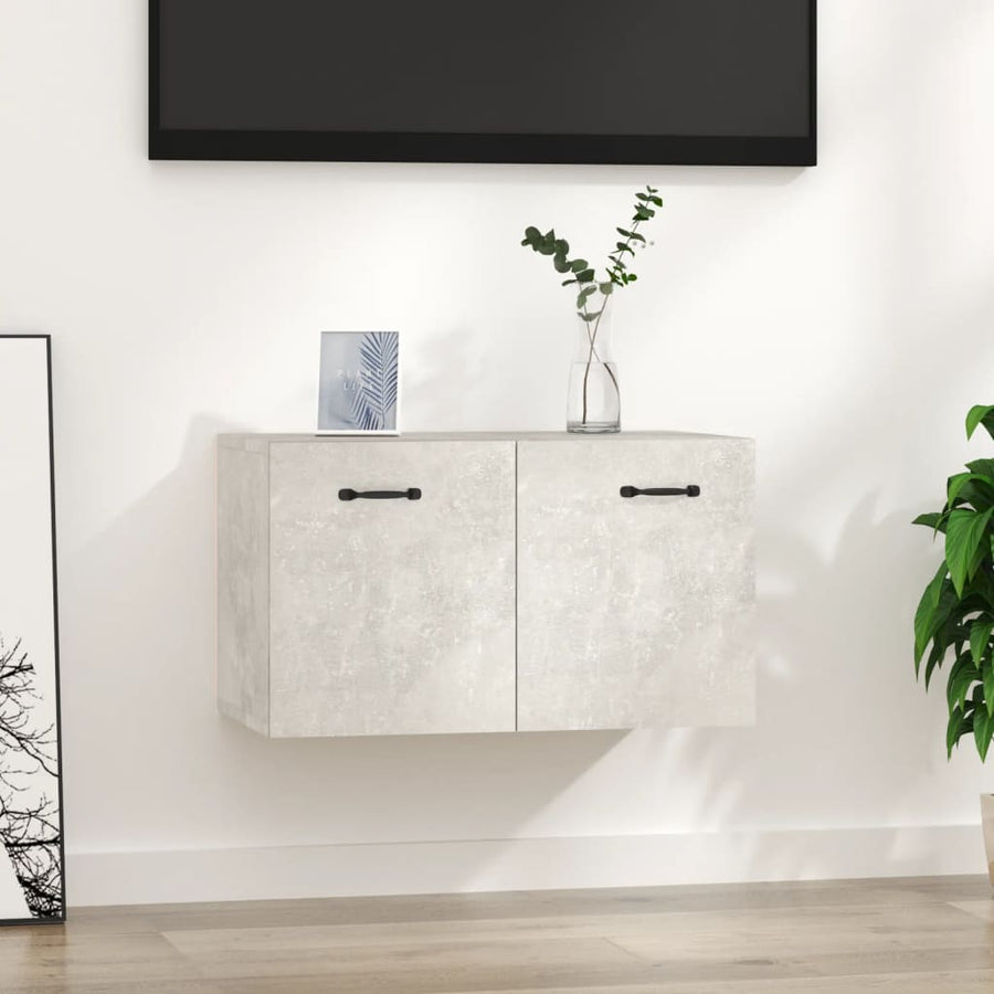 Wandkast 60x36,5x35 cm bewerkt hout betongrijs