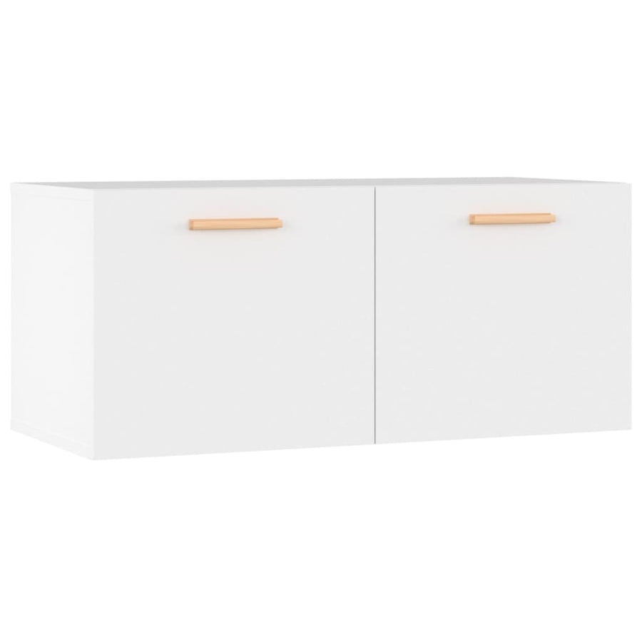 Wandkastt 80X35X36,5 Cm Bewerkt Hout Wit