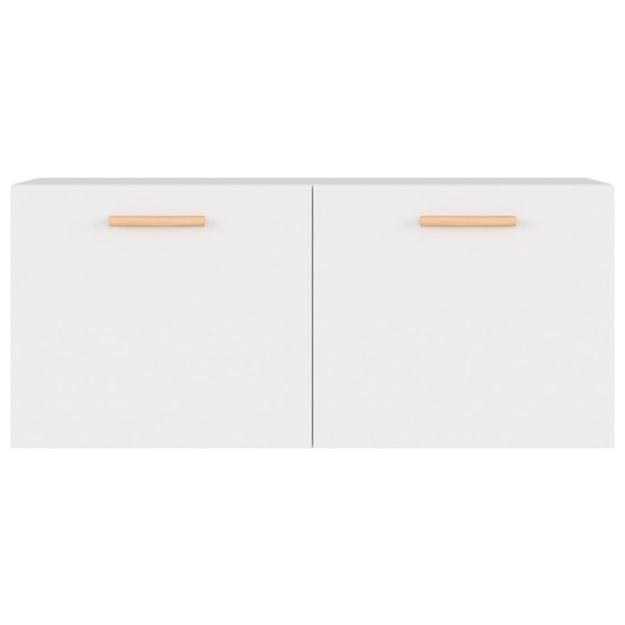 Wandkastt 80X35X36,5 Cm Bewerkt Hout Wit