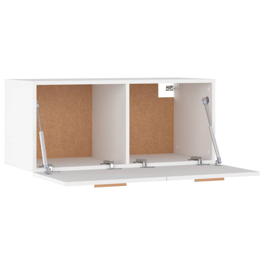 Wandkastt 80X35X36,5 Cm Bewerkt Hout Wit
