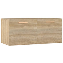 Wandkast 80X35X36,5 Cm Bewerkt Hout Kleurig Sonoma eiken