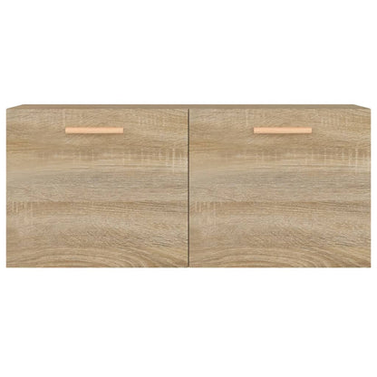 Wandkast 80X35X36,5 Cm Bewerkt Hout Kleurig Sonoma eiken