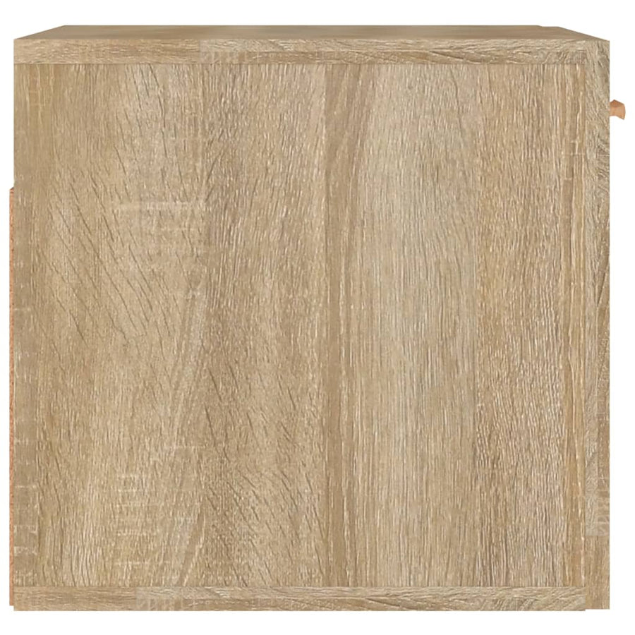 Wandkast 80X35X36,5 Cm Bewerkt Hout Kleurig Sonoma eiken