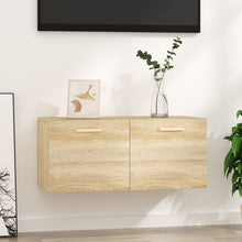 Wandkast 80X35X36,5 Cm Bewerkt Hout Kleurig Sonoma eiken