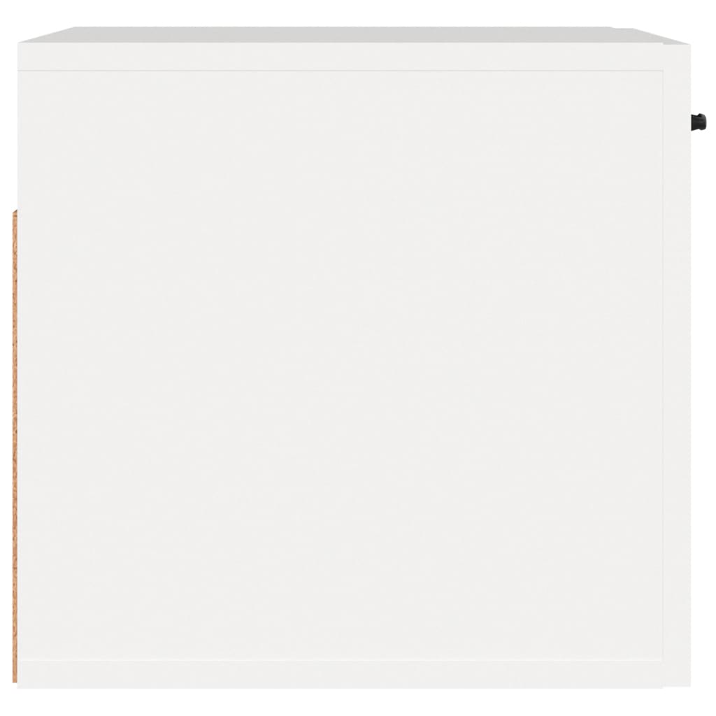 Wandkast 80X36,5X35 Cm Bewerkt Hout Wit