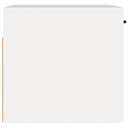 Wandkast 80X36,5X35 Cm Bewerkt Hout Wit